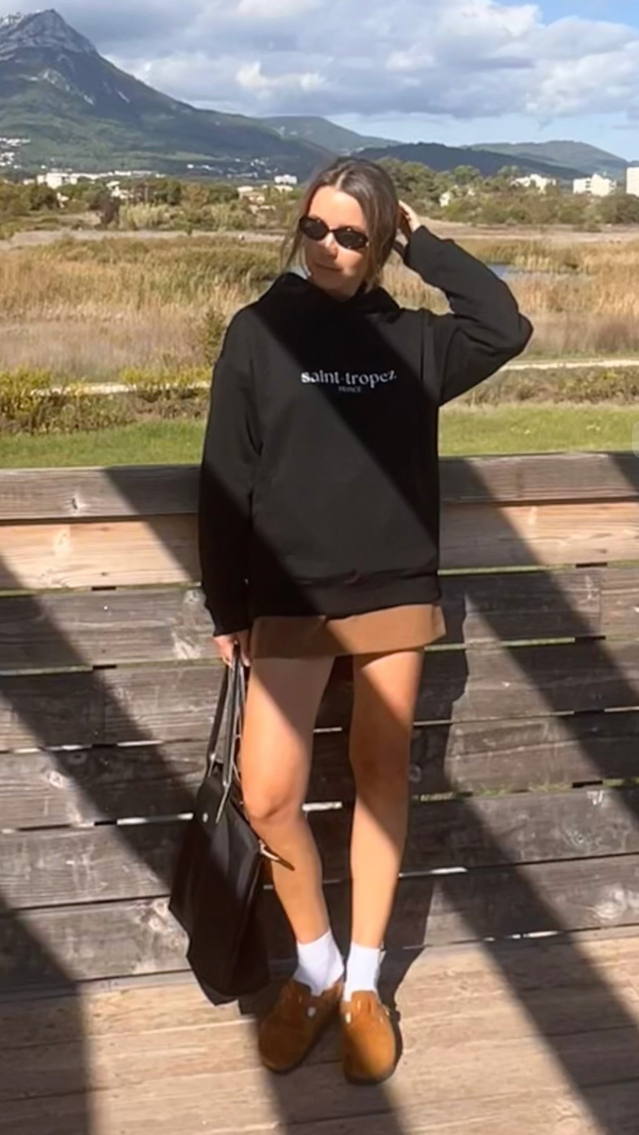 Saint-Tropez France Oversized Beach Hoodie