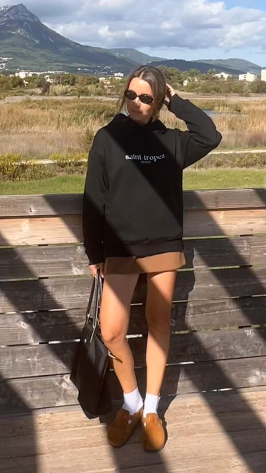 Saint-Tropez France Oversized Beach Hoodie