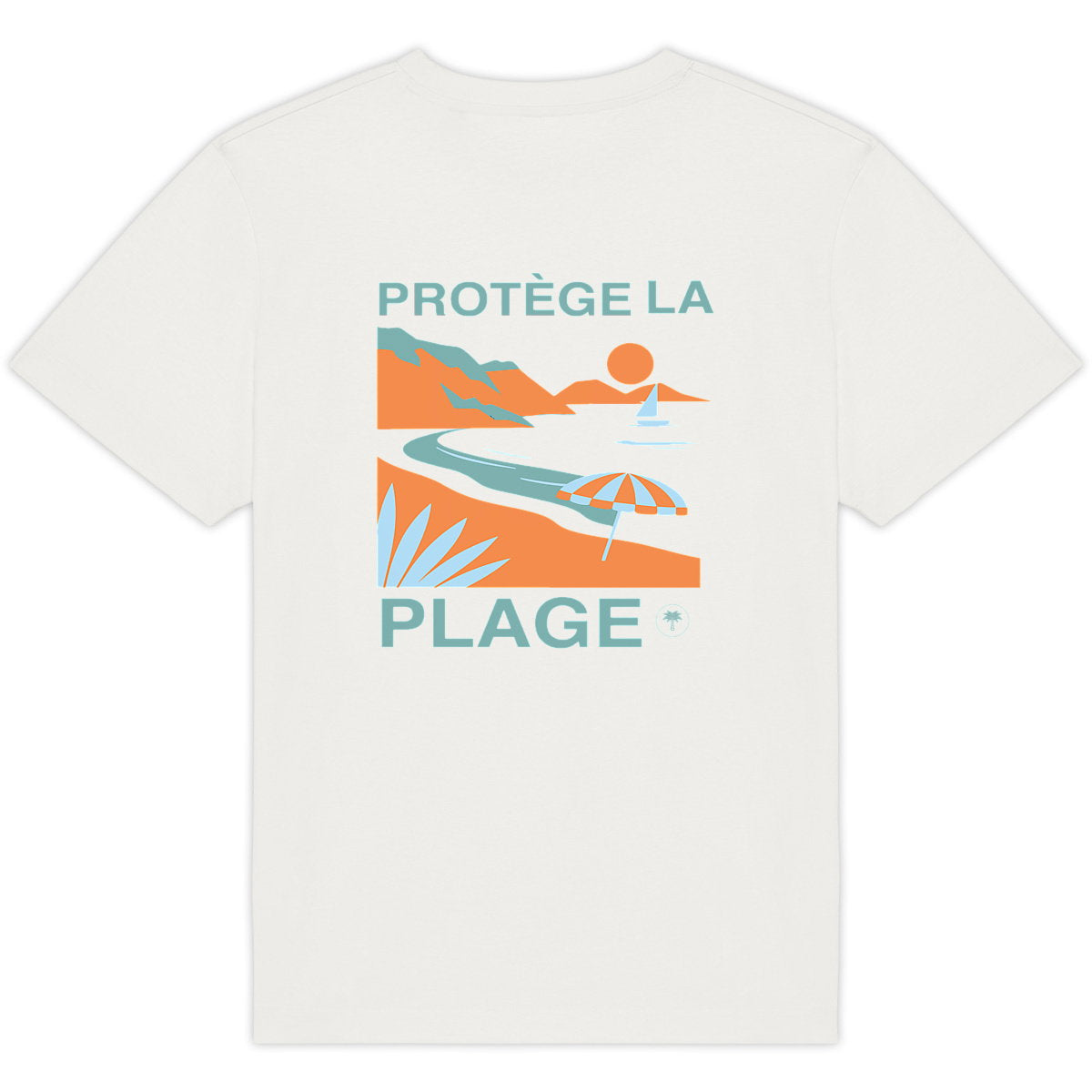 Protège La Plage Coastal Oversized T-Shirt - back_0